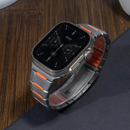 Steel & Silicone Apple Watch Band Series 11/10/9/8/7/6/5/4/ SE / Ultra 1/2/3