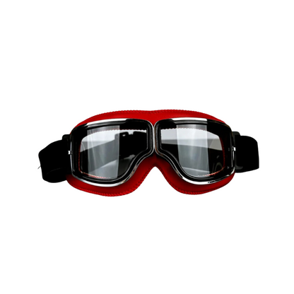 Vintage Leather Motorcycle Goggles