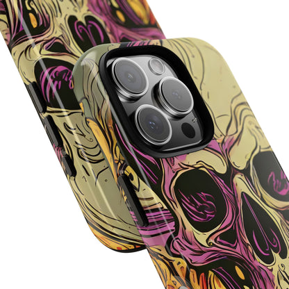 Abstract Purple Skull Tough Phone Case