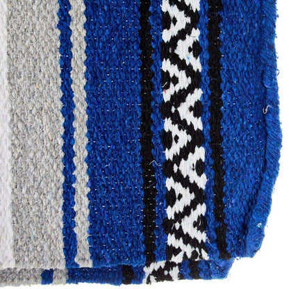 Royal Blue Hogan Acrylic Blend 30x60 Saddle Blanket
