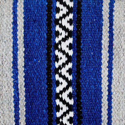 Royal Blue Hogan Acrylic Blend 30x60 Saddle Blanket