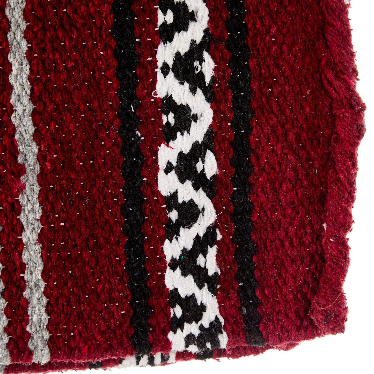 Maroon Hogan Acrylic Blend 30x60 Saddle Blanket