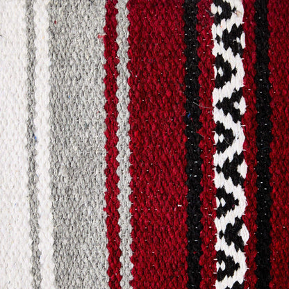 Maroon Hogan Acrylic Blend 30x60 Saddle Blanket