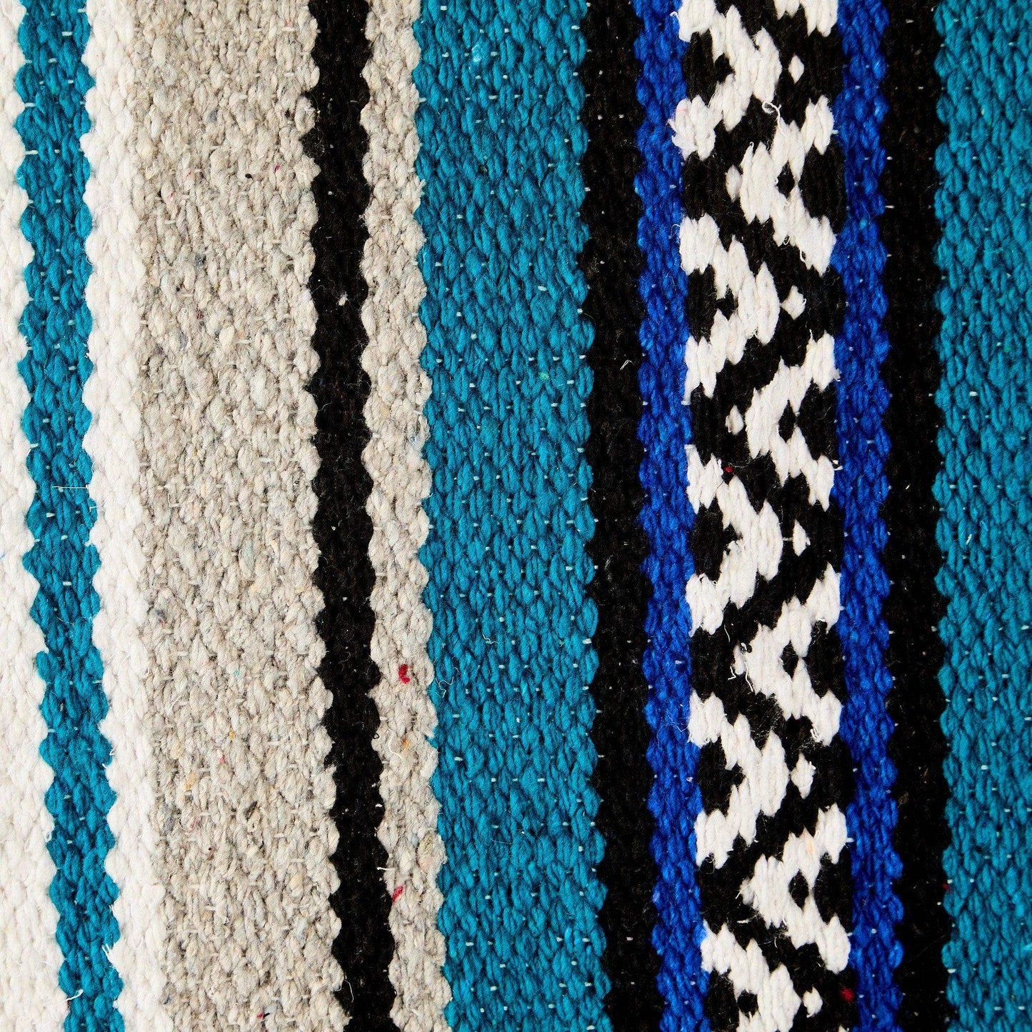 Turquoise Hogan Acrylic Blend 30x60 Saddle Blanket