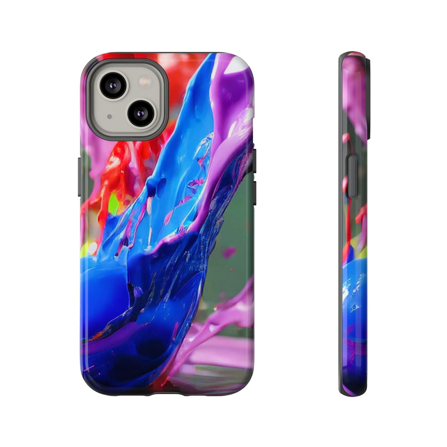 Vibrant Color Splash Tough Phone Case