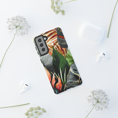 Tropical Leaf Tough Phone Case