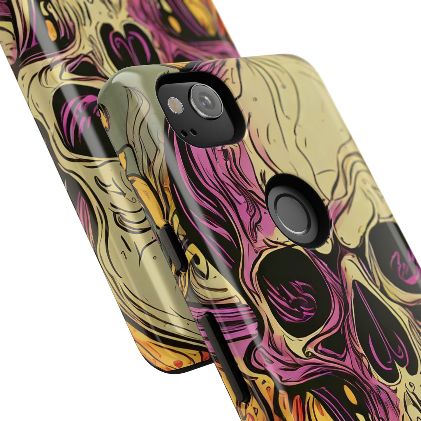 Abstract Purple Skull Tough Phone Case
