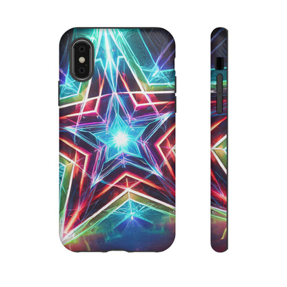 Neon Light Stars Tough Phone Case