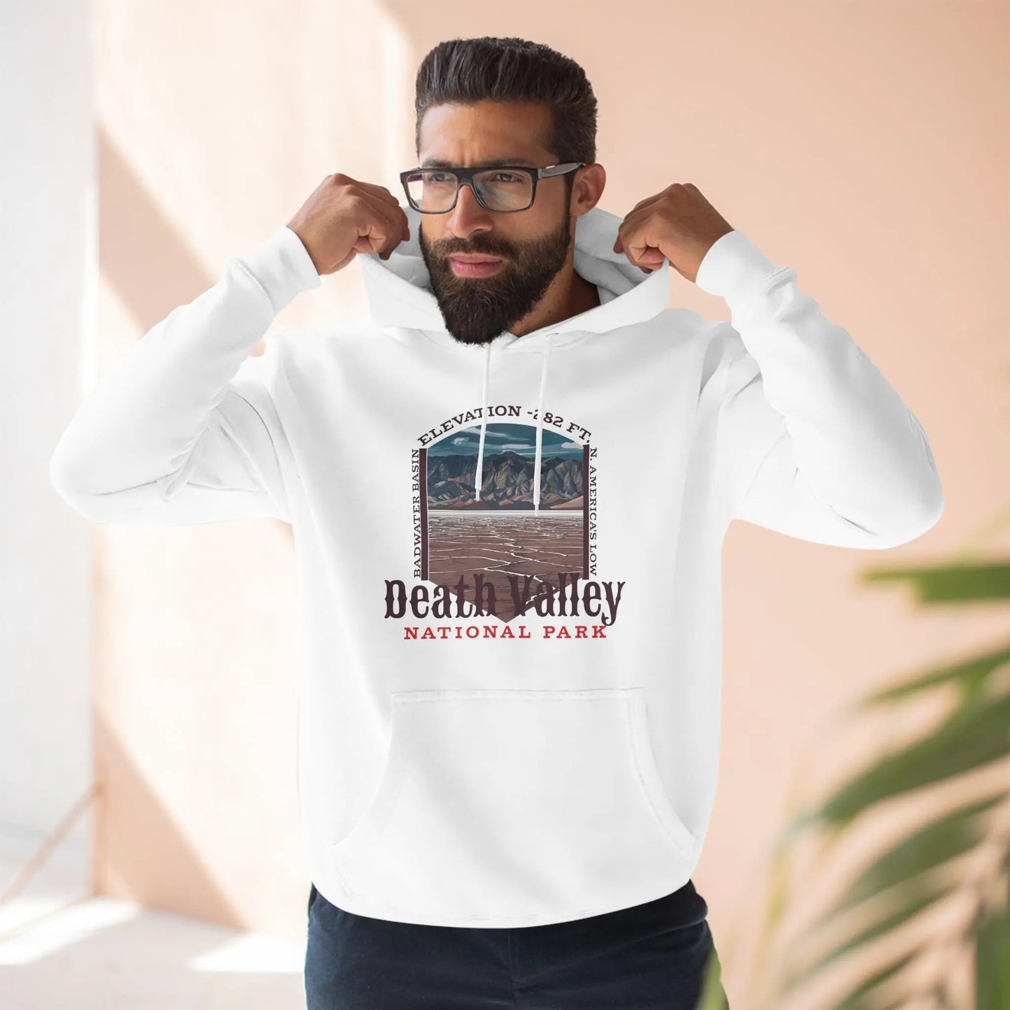 Death Valley National Park  Unisex Fit Fleece Hoodie Badwater Basin