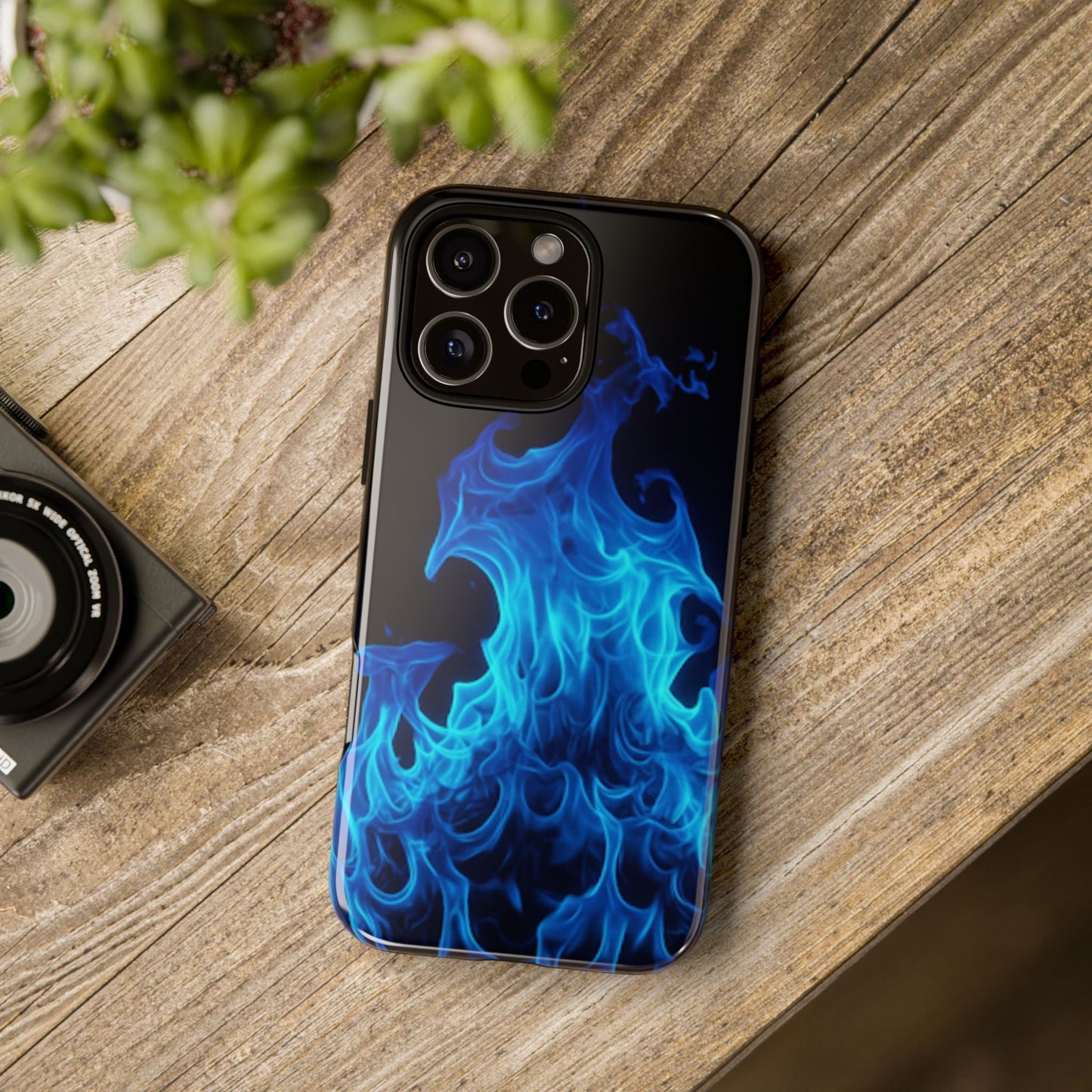 Blue Flames Tough  Phone Case