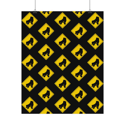 Warning Skater Rolled Poster
