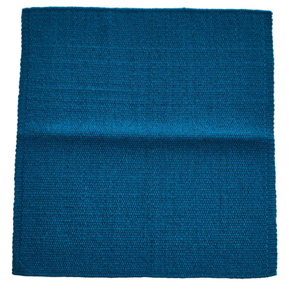 1314C-100 San Juan Solid Ocean Blue 38x34 New Zealand Wool Saddle Blanket