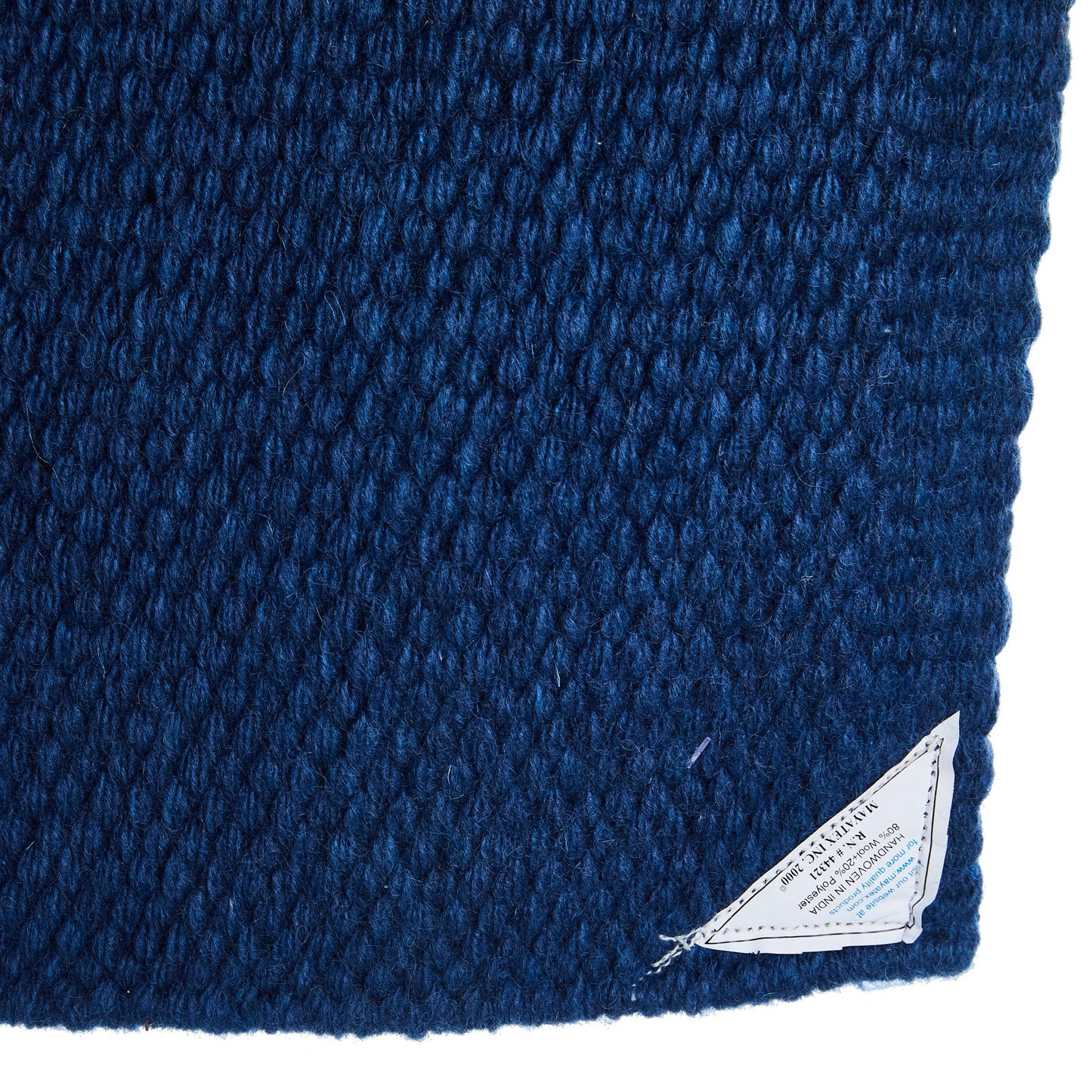 1314C-95 San Juan Solid Slate Blue 38x34 New Zealand Wool Saddle Blanket