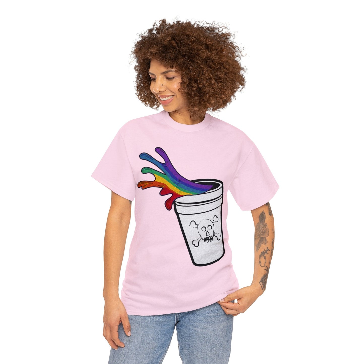 Rainbow Slushy Unisex Heavy Cotton Tee