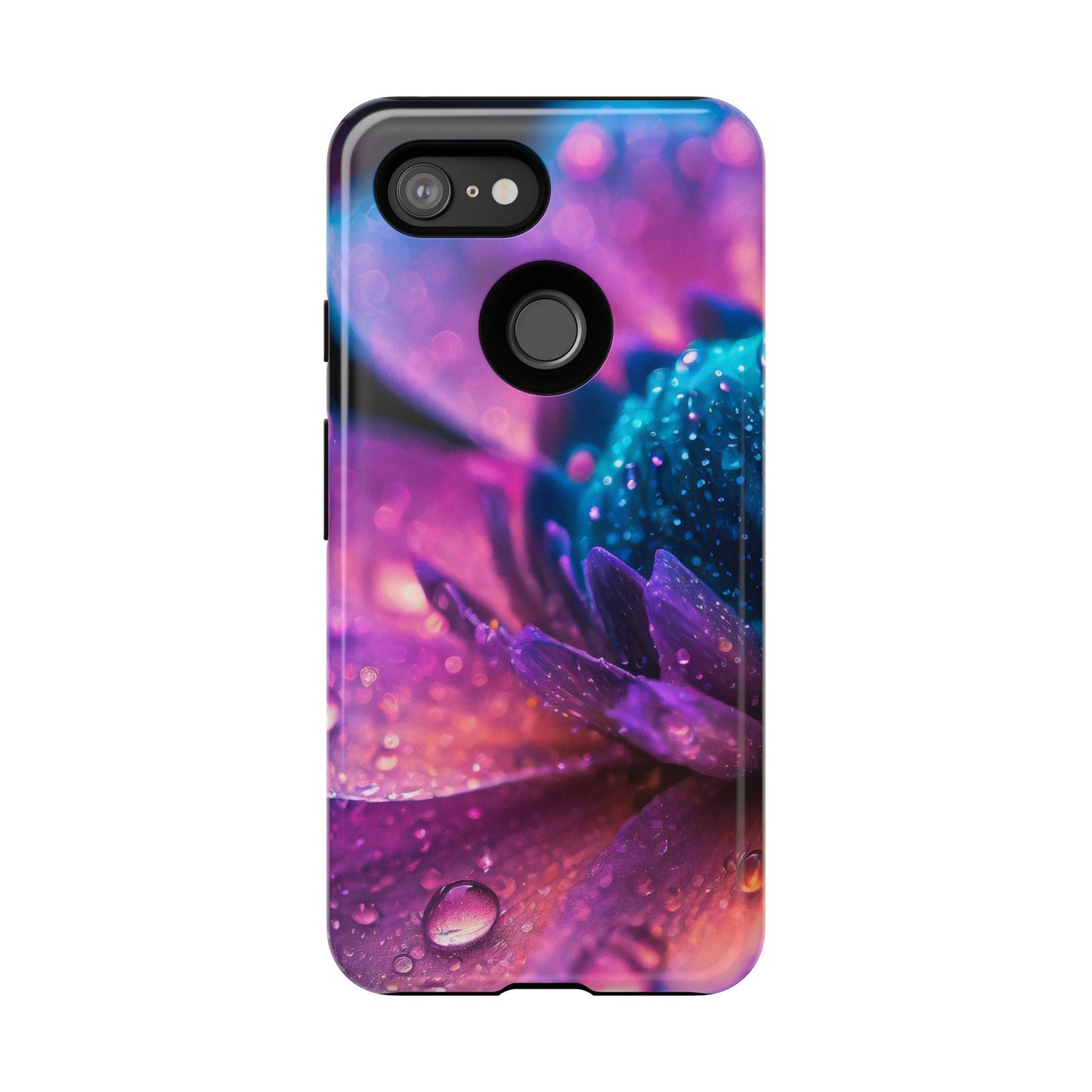 Vibrant Blue And Purple Flower Tough Phone Case