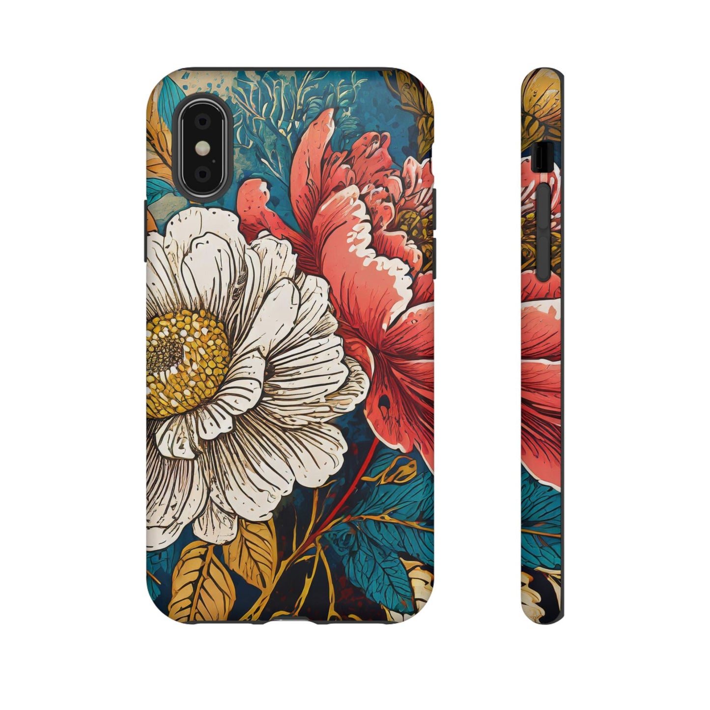Artistic Floral Tough Phone Case