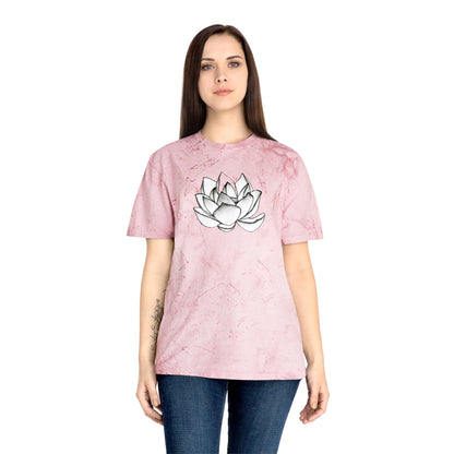 Lotus Flower Sketch Industrial Dye Premium T-Shirt