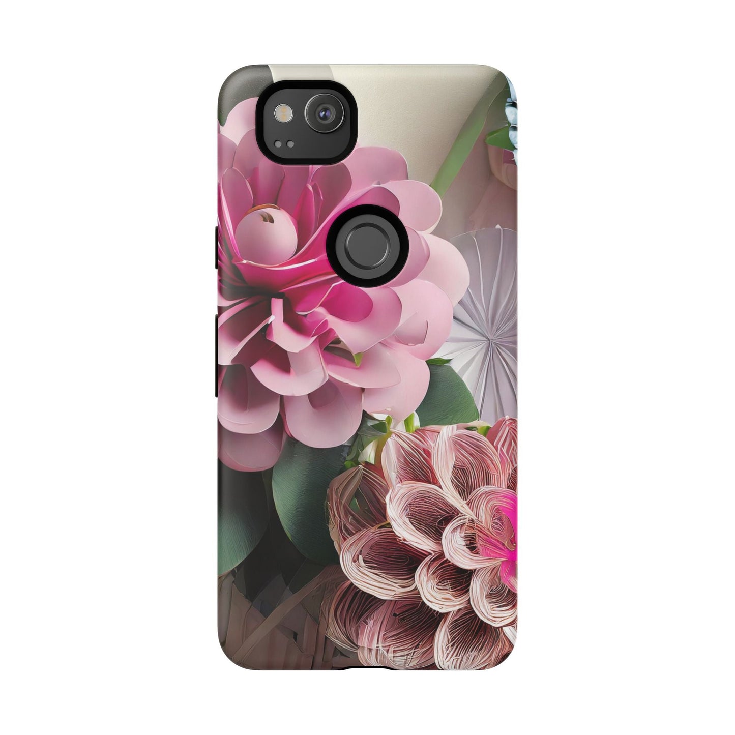 Elegant Paper Flowers Tough Phone Case