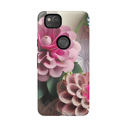 Elegant Paper Flowers Tough Phone Case