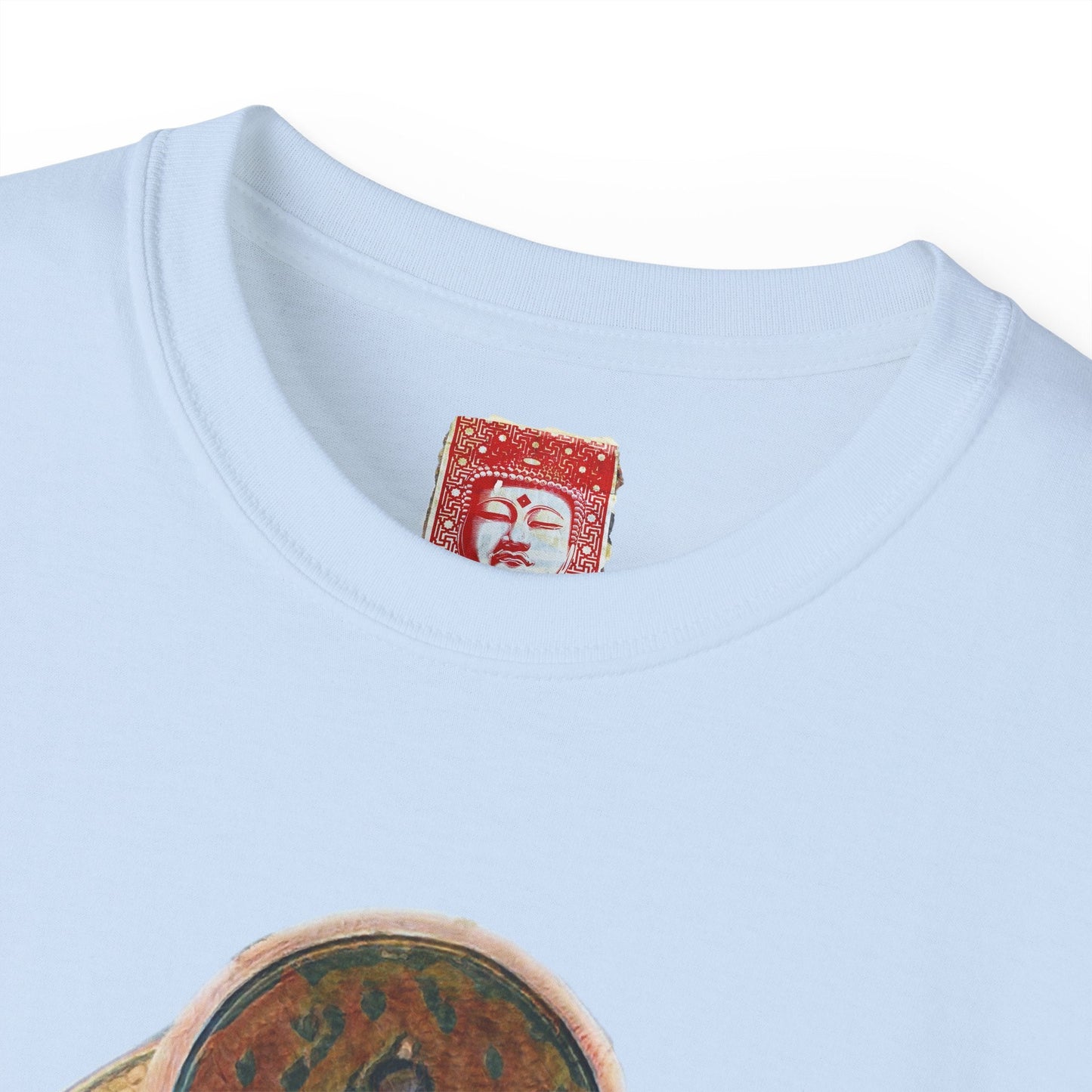 Fine Art Buddha Oil Paint Print Unisex Ultra Cotton Tee