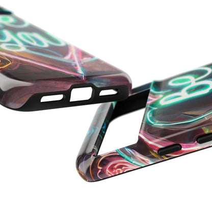 Be You Colorful Neon Heart Tough Phone Case
