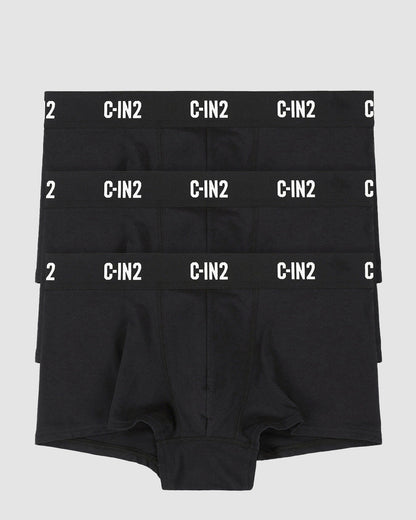 Multipack Premium Stretch 3-Pack Trunk Black