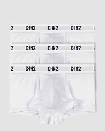 Multipack Premium Stretch 3-Pack Trunk White