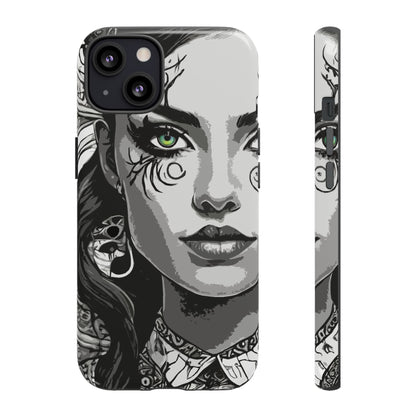 Green Eyed Devilish Beauty Tough Phone Case
