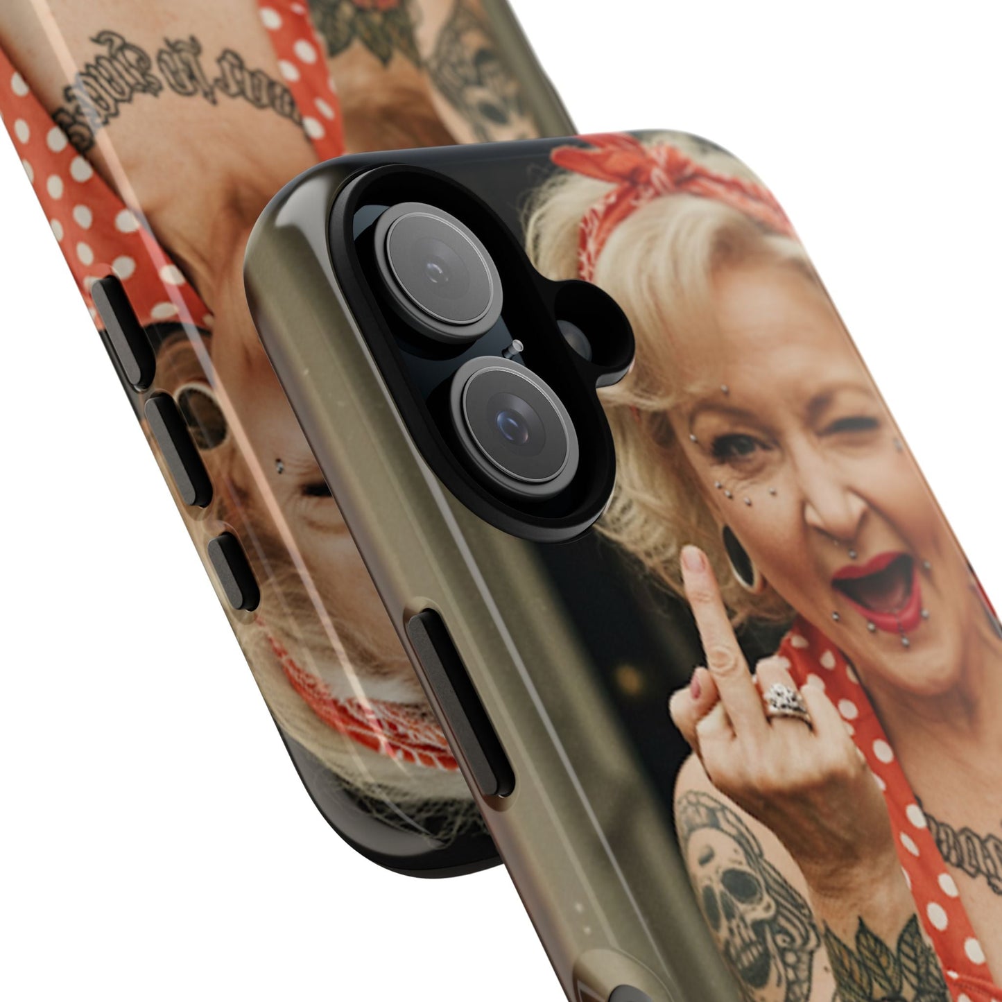 Rebellious Tattooed Betty White Tough Phone Case