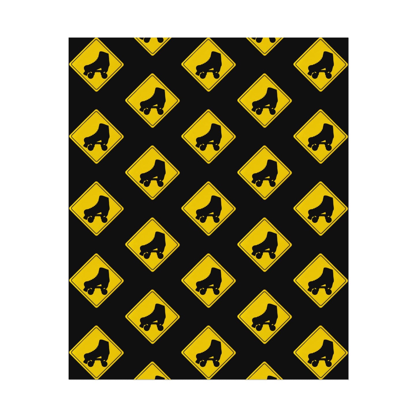 Warning Skater Rolled Poster