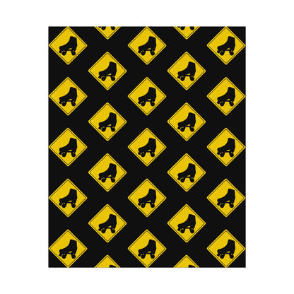 Warning Skater Rolled Poster