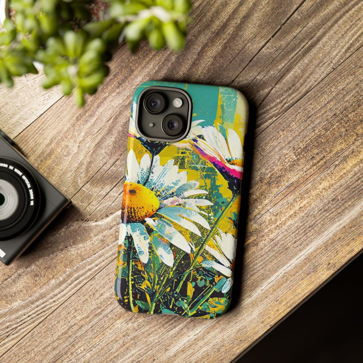 Colorful Daisy Floral Tough Phone Case