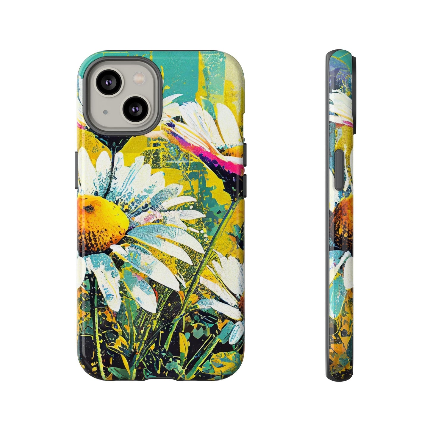 Colorful Daisy Floral Tough Phone Case