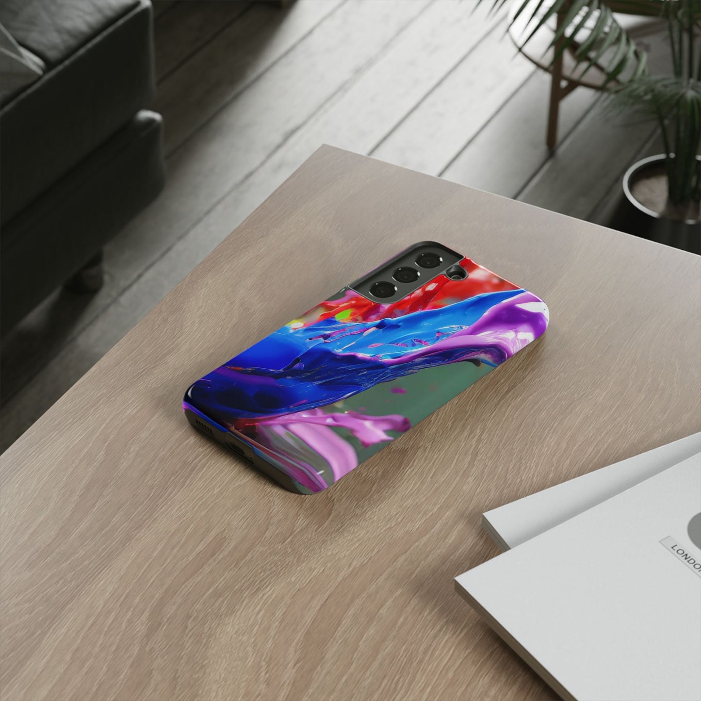 Vibrant Color Splash Tough Phone Case