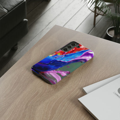 Vibrant Color Splash Tough Phone Case