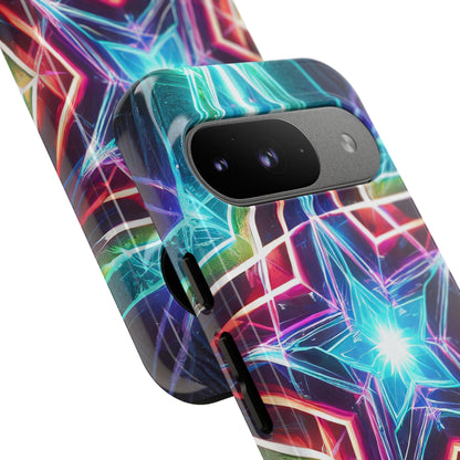 Neon Light Stars Tough Phone Case
