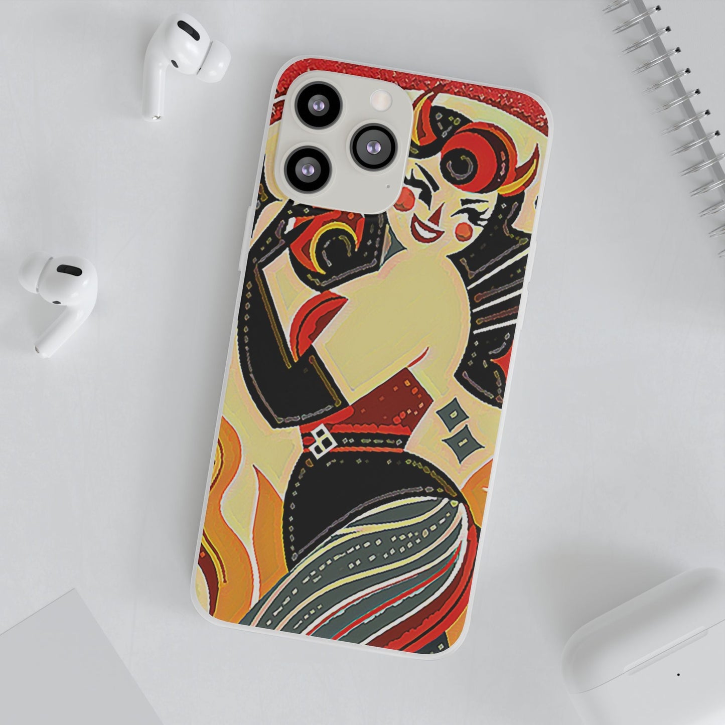 Red & Black Female Devil Flexi Phone Case