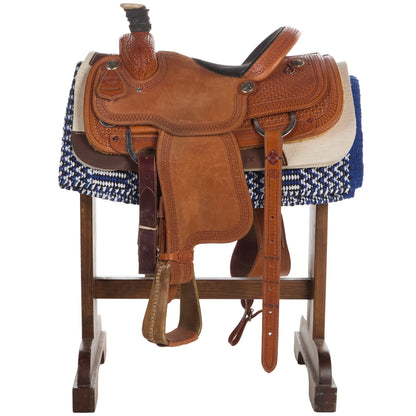 Mayatex Red White And Blue Double Weave 32x64 Acrylic Blend Saddle Blanket