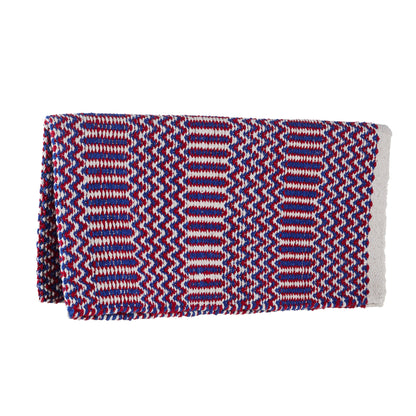 Mayatex Red White And Blue Double Weave 32x64 Acrylic Blend Saddle Blanket