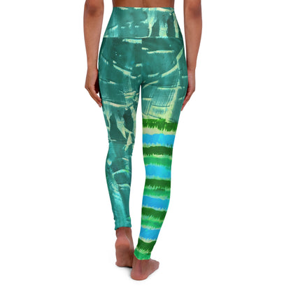 Jade & Turq Stone High Waisted Leggings