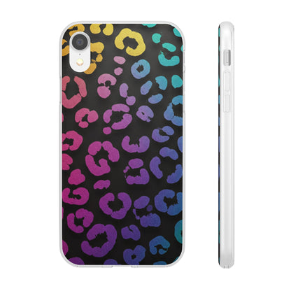 Vibrant Leopard Print Flexi Phone Case