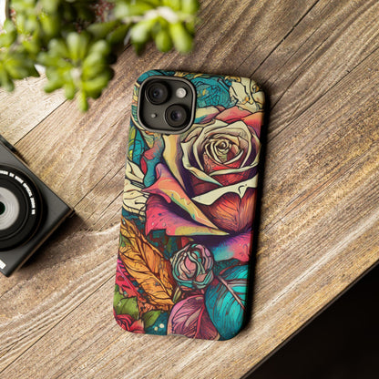 Colorful Roses Tough Phone Case