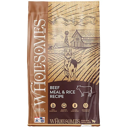 Wholesomes Dog Adult Beef Meal & Rice (40lb)