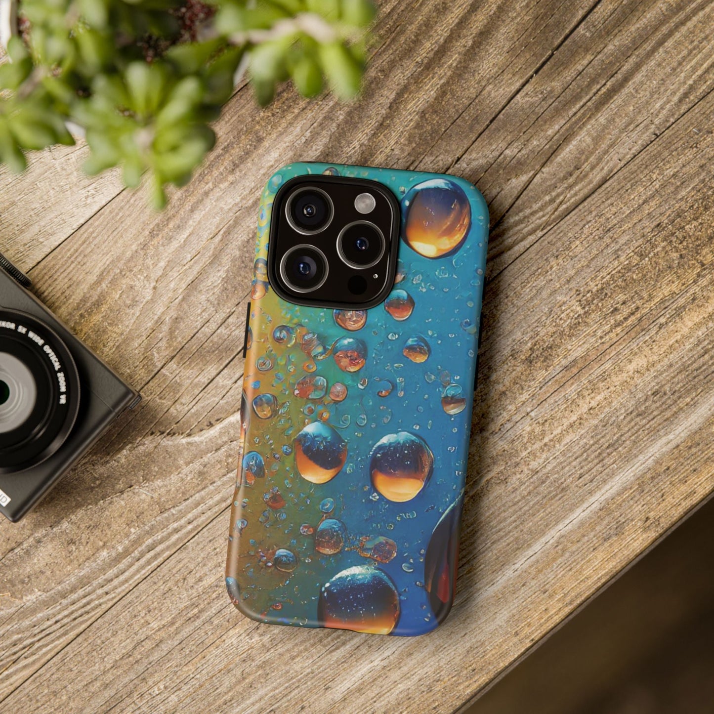 Colorful Water Droplets Tough Phone Case