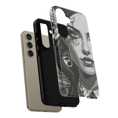 Green Eyed Devilish Beauty Tough Phone Case