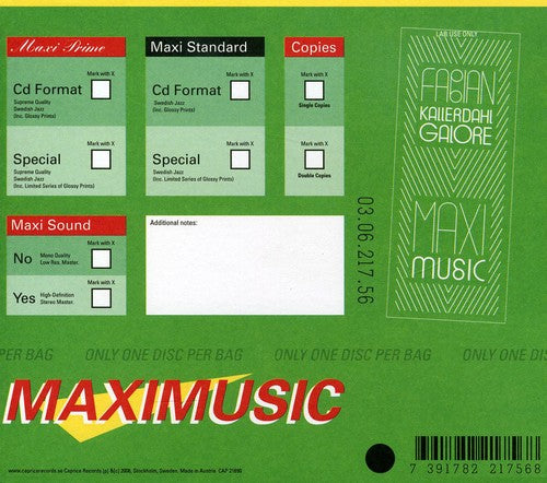 Fabian Kallerdahl - Maxi Music [CD]