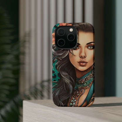 Vibrant Beauty Magnetic Tough Phone Case