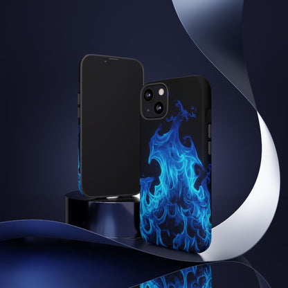 Blue Flames Tough  Phone Case
