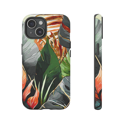 Tropical Leaf Tough Phone Case