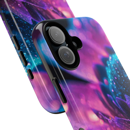 Vibrant Blue And Purple Flower Tough Phone Case